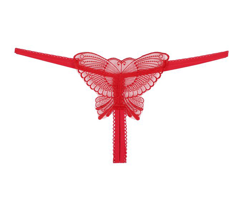 شورت گیپور زنانه مدل پروانه ای رنگ قرمز